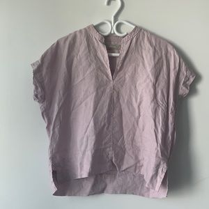 Lavender Everlane Linen Top
